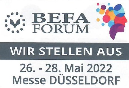 Wir stellen aus auf der befa Forum 2022